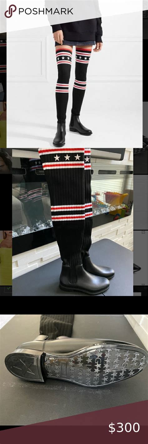 givenchy rain boots replica|givenchy thigh high sock boots.